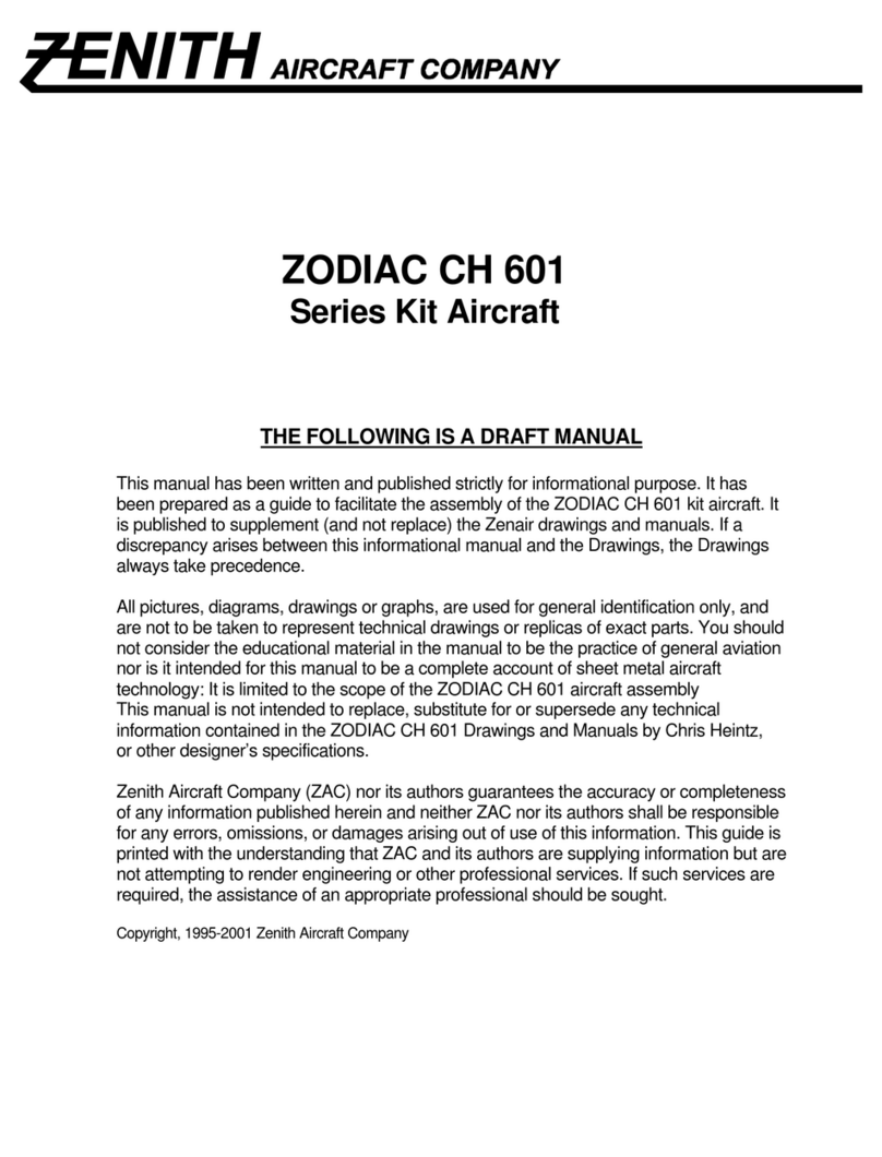 Zenith ZODIAC CH 601 Series manual