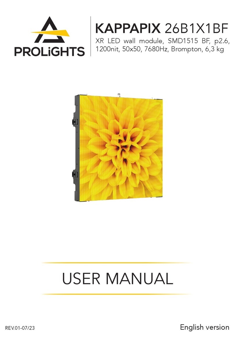 ProLights KAPPAPIX 26B1X1BF User manual