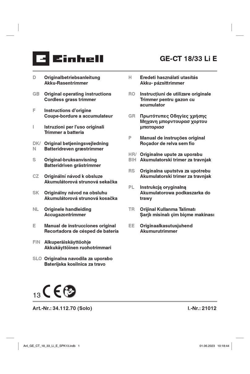EINHELL GE-CT 18/33 Li E User manual