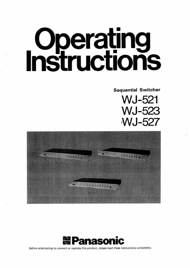 Panasonic WJ-521 User manual