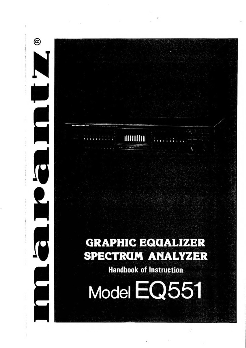 Marantz EQ551 Handbook of instructions