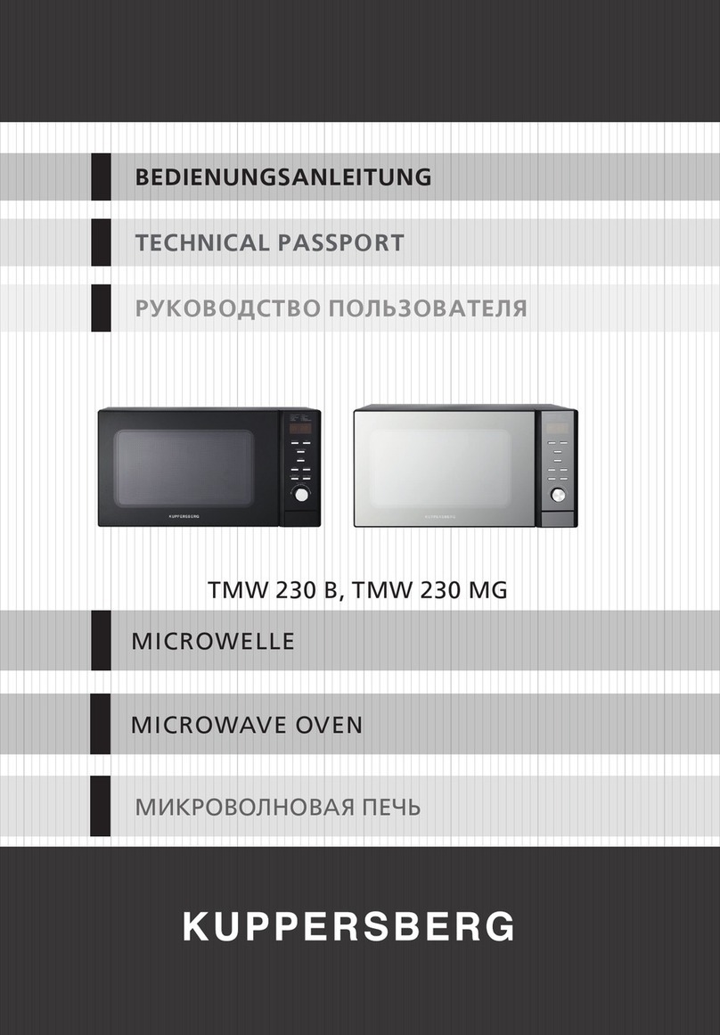 Kuppersberg TMW 230 B Installation and maintenance instructions