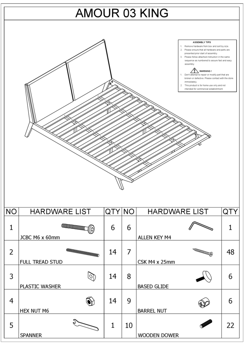 Baxton Studio AMOUR 03 KING User manual