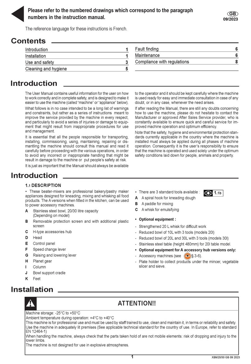 Electrolux XBM20 manual