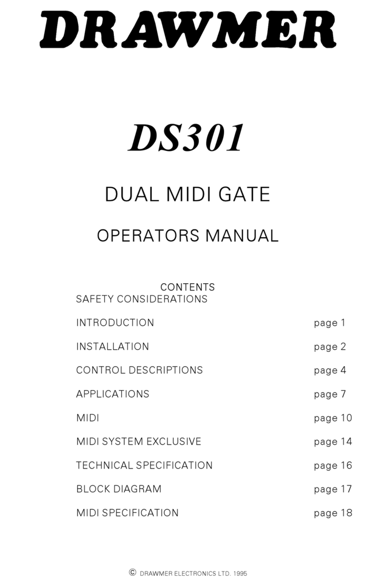 Drawmer DS301 User manual