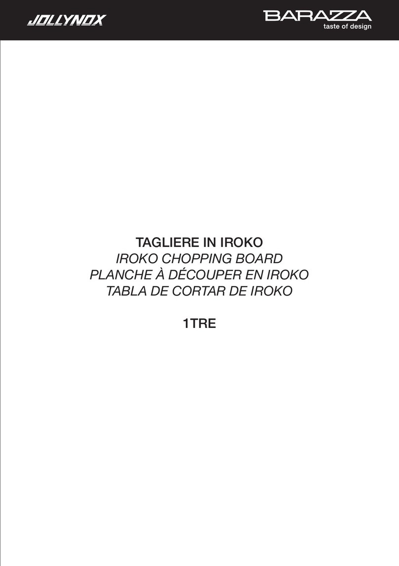 Barazza JOLLYNOX IROKO User manual Barazza JOLLYNOX IROKO User manual