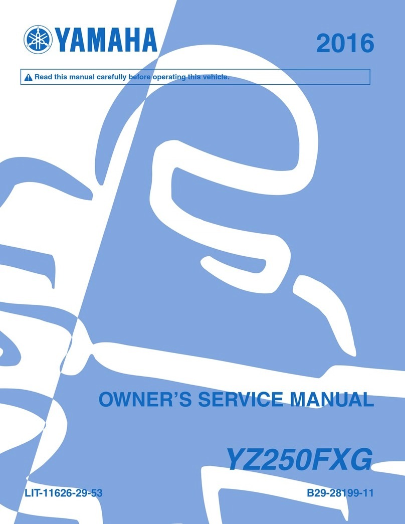 Yamaha YZ 2016 Series Application guide