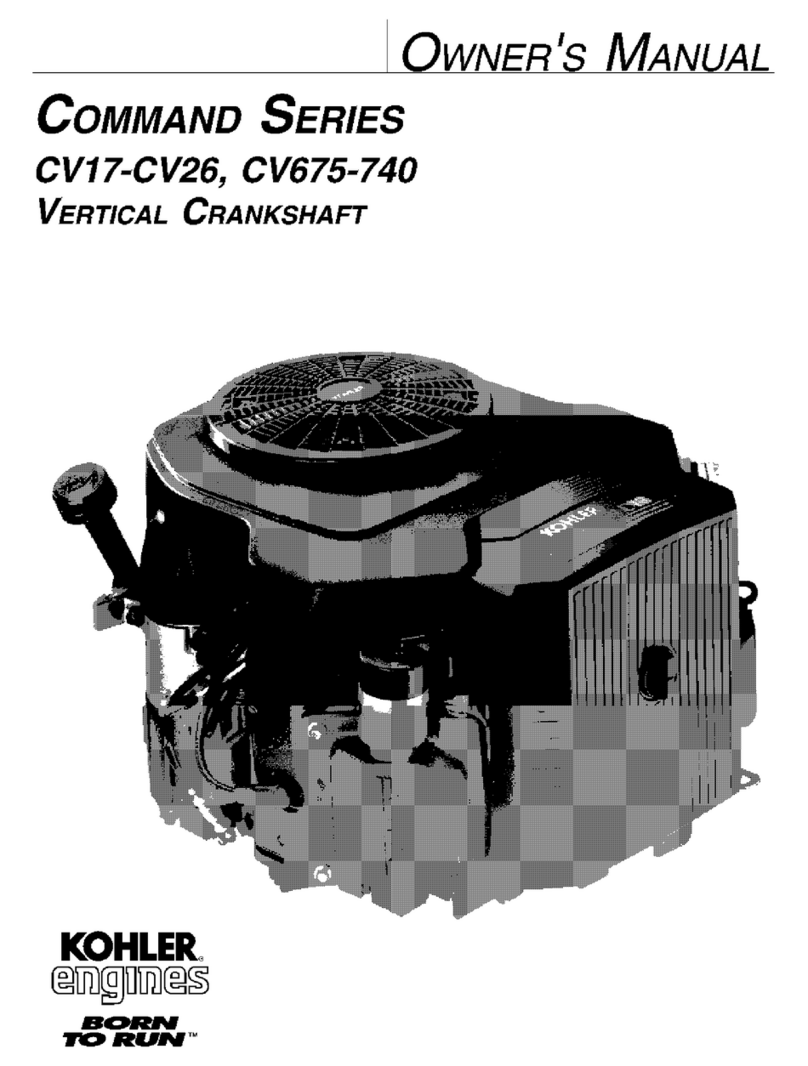 Kohler COMMAND CV-675-740 owner's manual