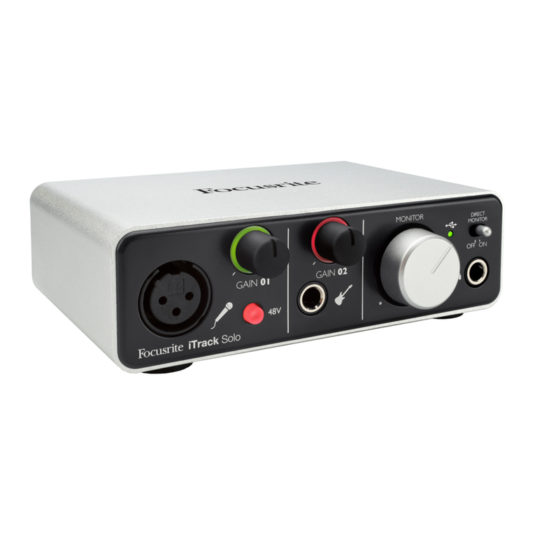 Focusrite iTrack Solo User manual