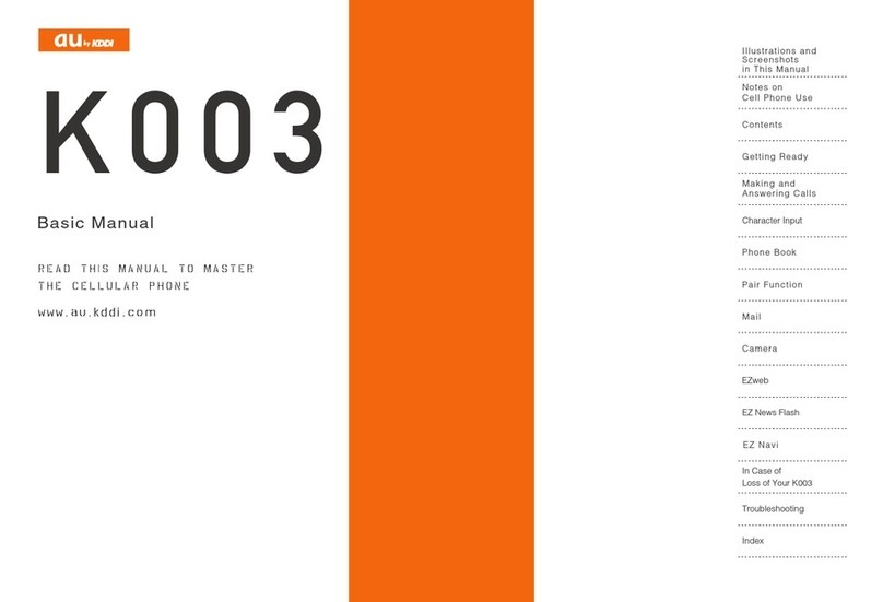 KDDI au K003 User manual