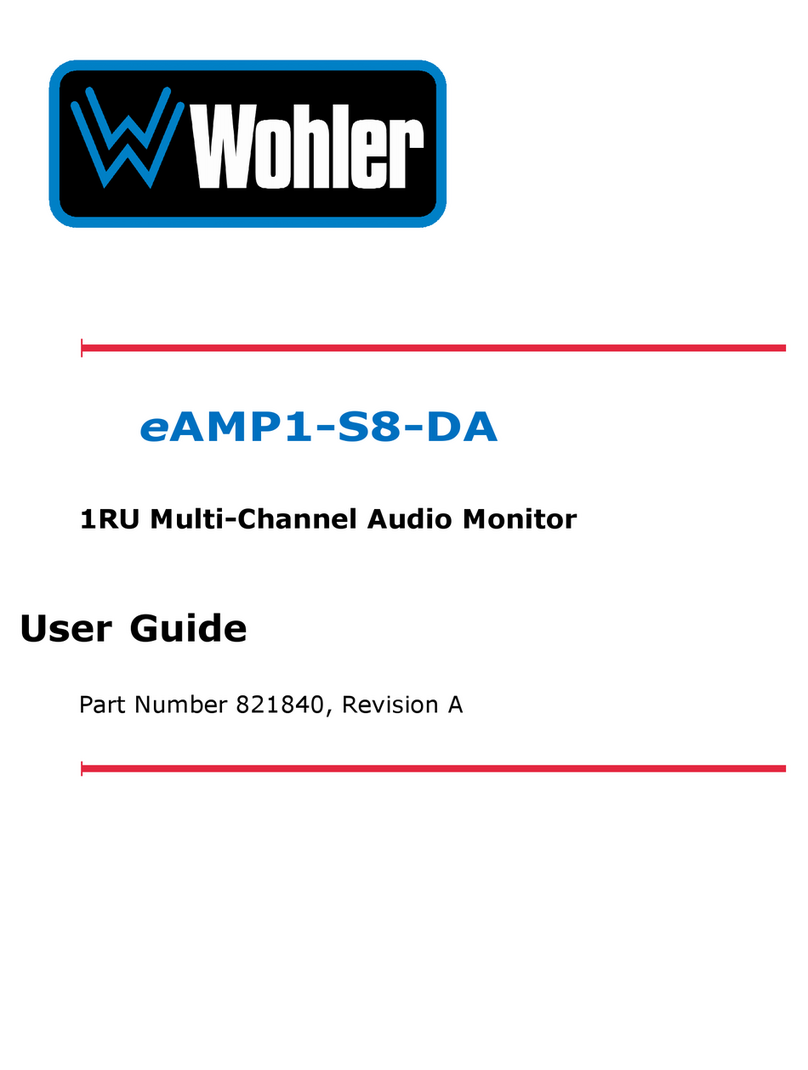 Wohler eAMP1-S8-DA User manual Wohler eAMP1-S8-DA User manual