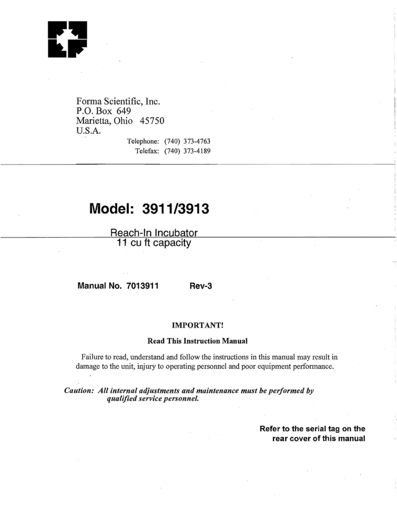 Forma Scientific 3911 manual