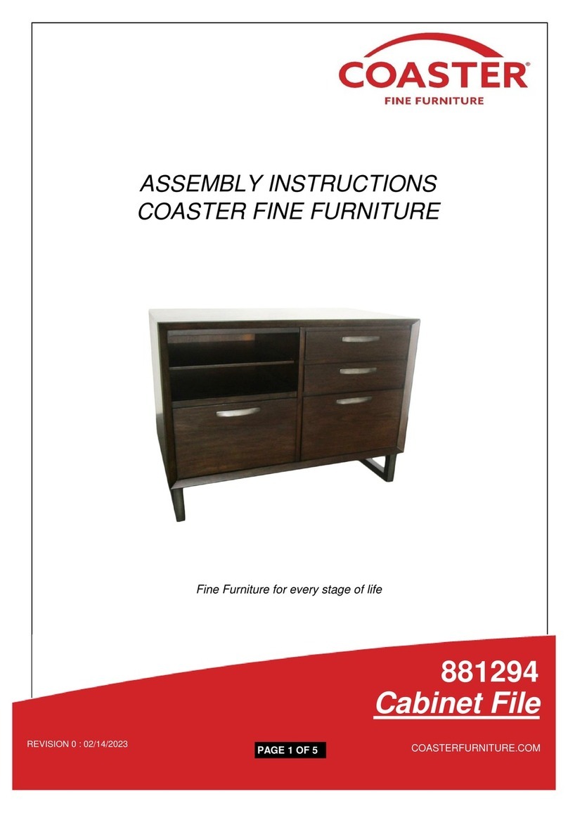Coaster Marshall 881294 Assembly instructions