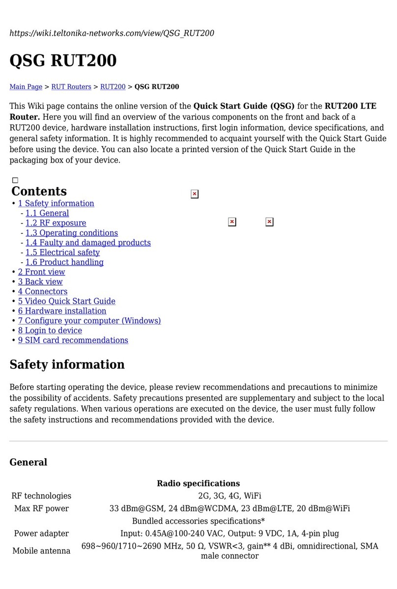Teltonika RUT200 User manual