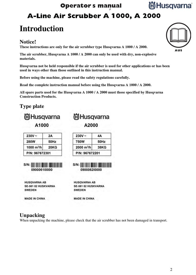 Husqvarna A 1000 Operator's manual