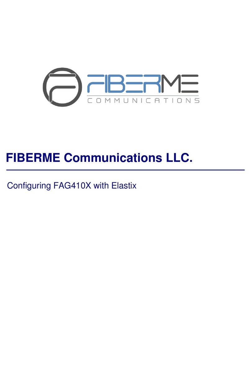 Fiberme FAG410X manual Fiberme FAG410X manual