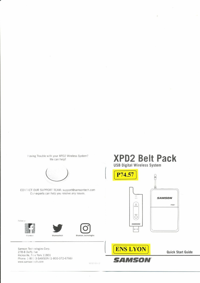 Samson XPD2 User manual