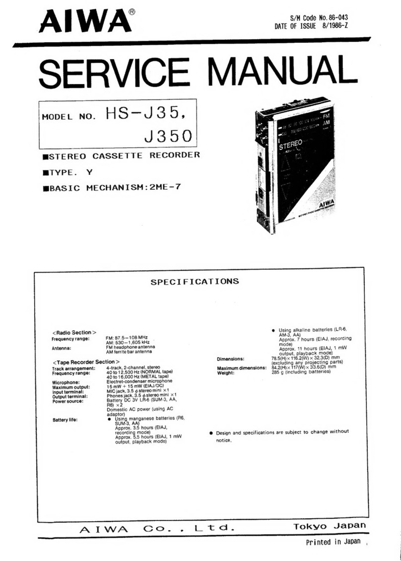 Aiwa HS-J35 Service manual