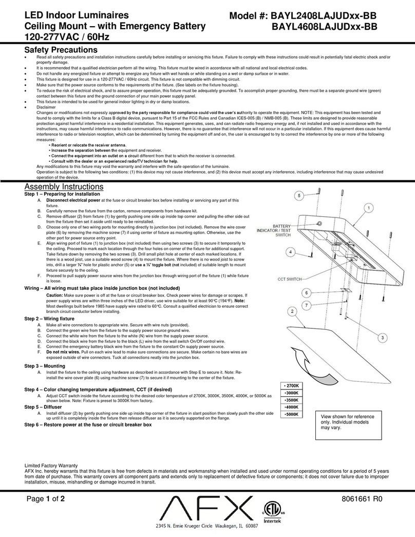 AFX BAYL2408LAJUD BB Series User manual