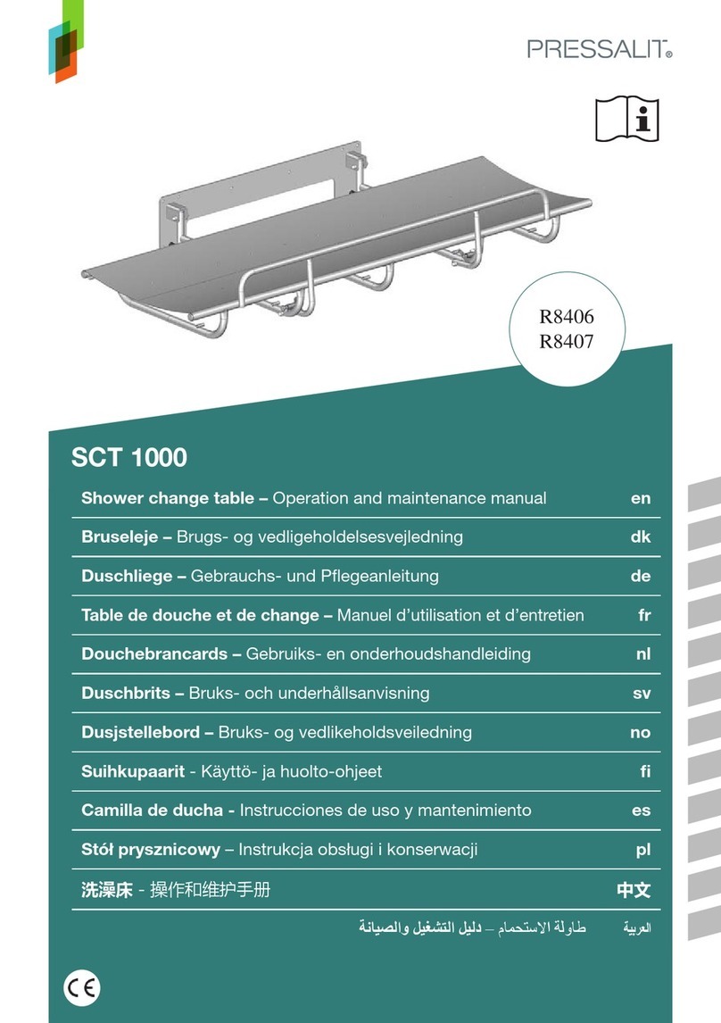 Pressalit SCT 1000 User manual