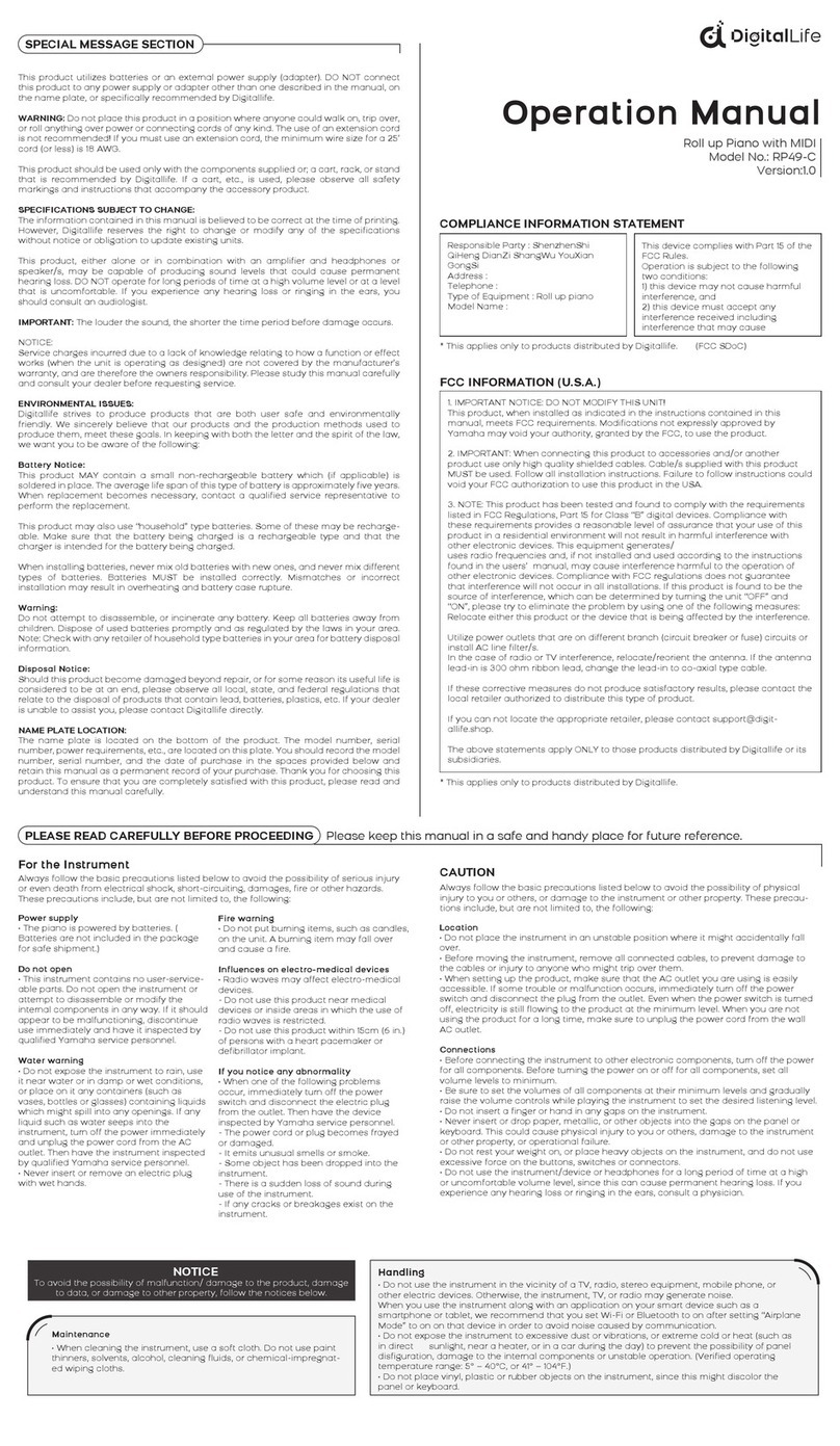 Digital Life RP49-C Operation manual