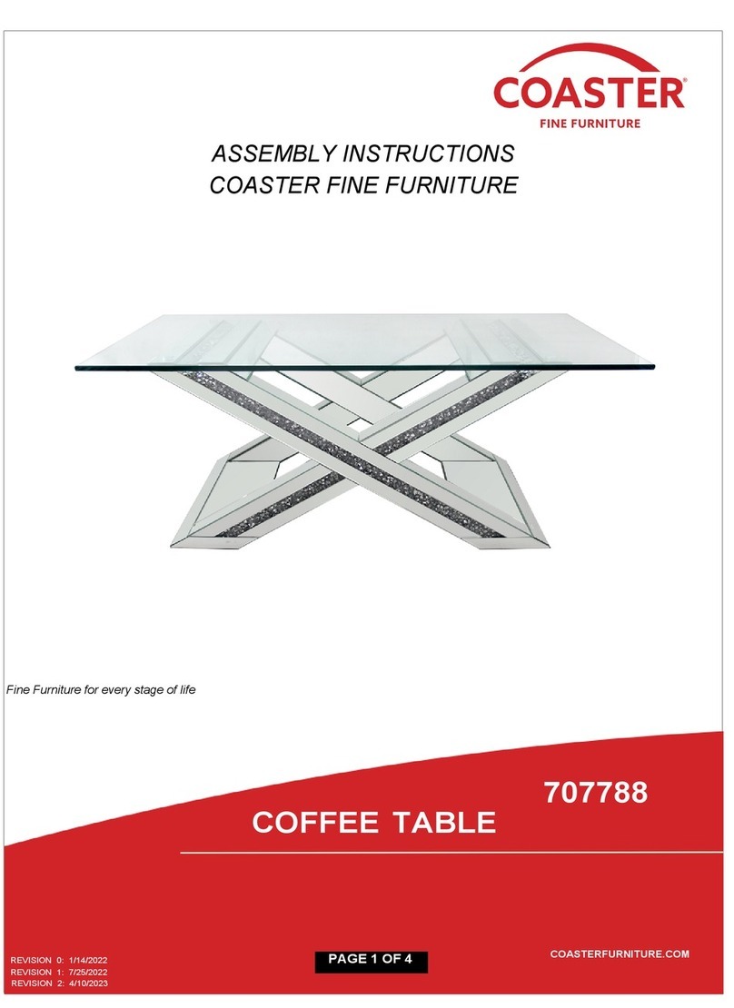 Coaster 707788 Assembly instructions Coaster 707788 Assembly instructions