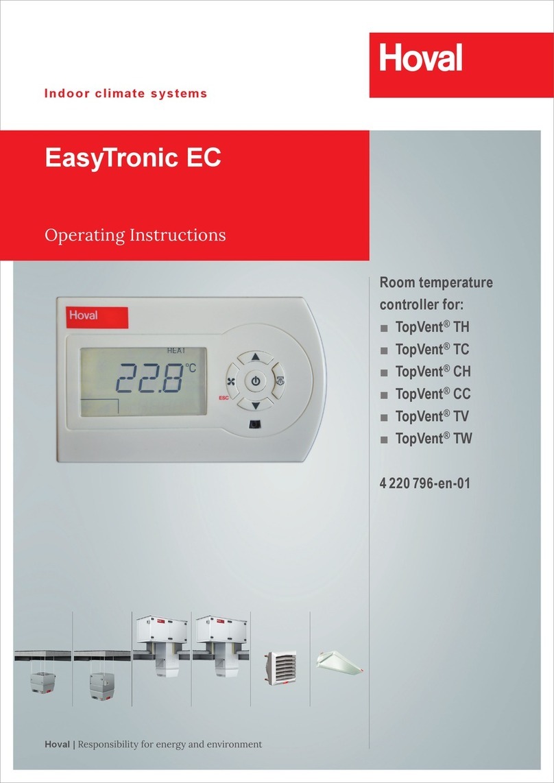 Hoval EasyTronic EC User manual