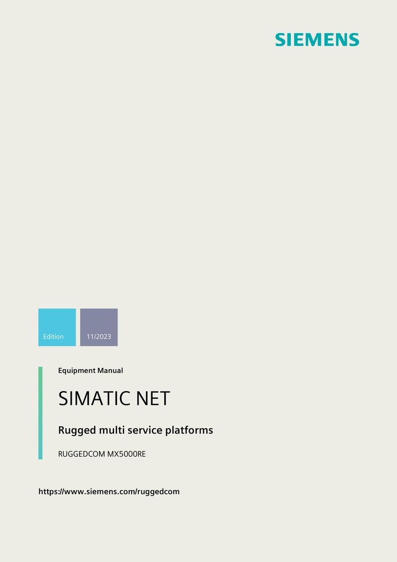 Siemens RUGGEDCOM MX5000RE Equipment manual