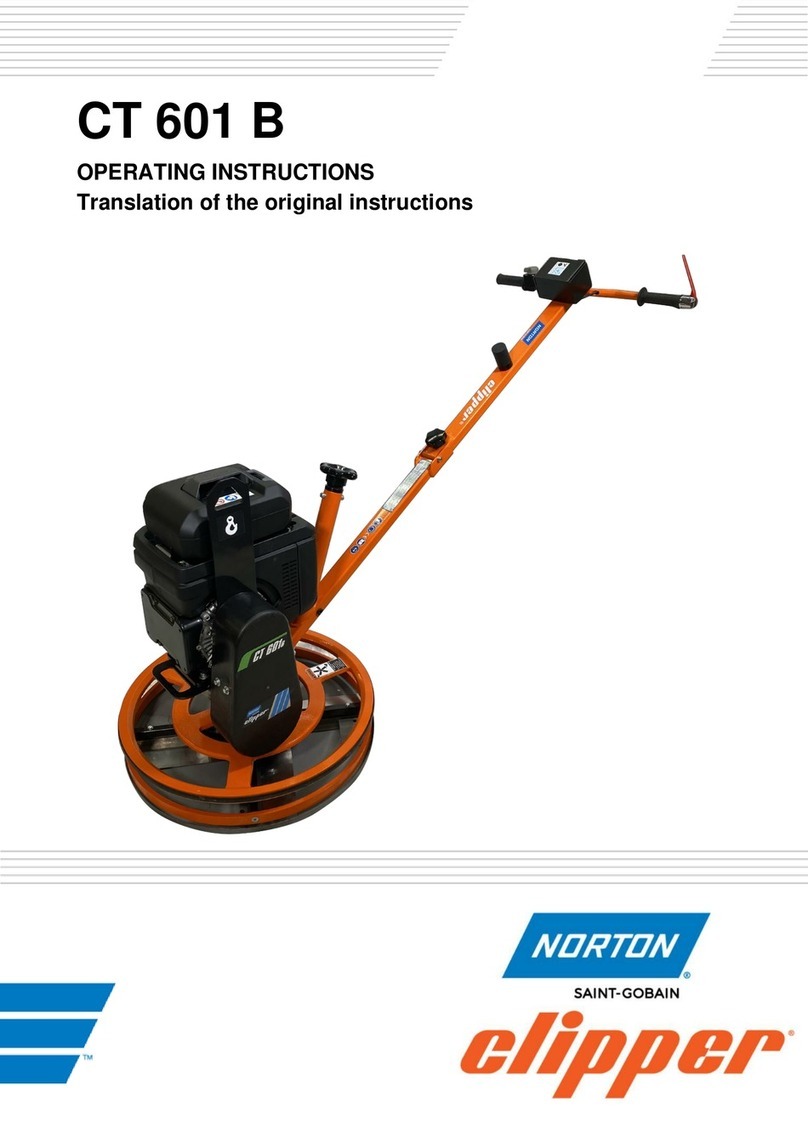 Norton clipper CT 601 B operating instructions