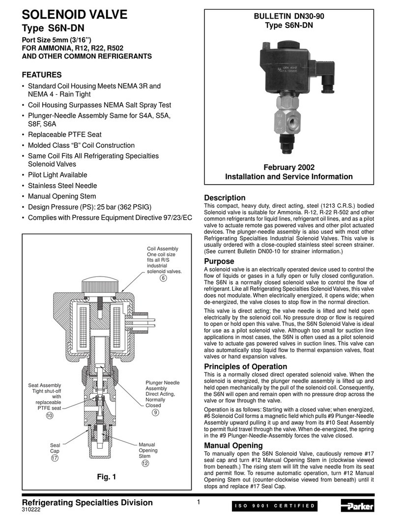 Parker S6N-DN manual