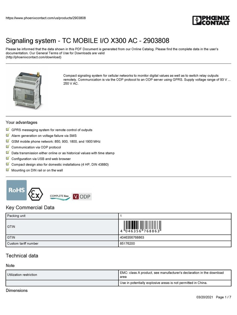 Phoenix Contact TC MOBILE I/O X300 AC User manual