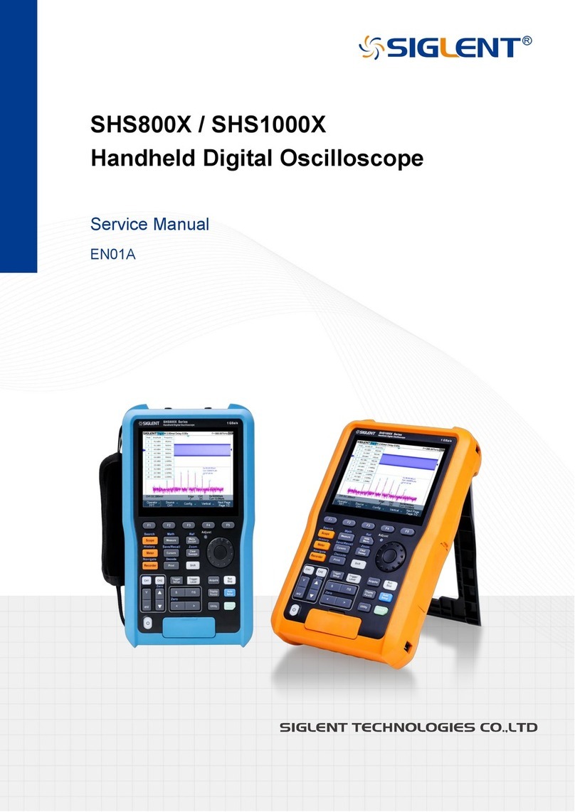 SIGLENT SHS800X Series Service manual