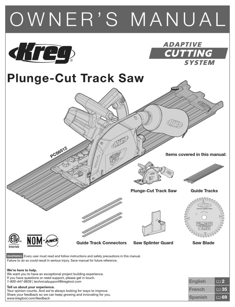 Kreg ACS3100 owner's manual
