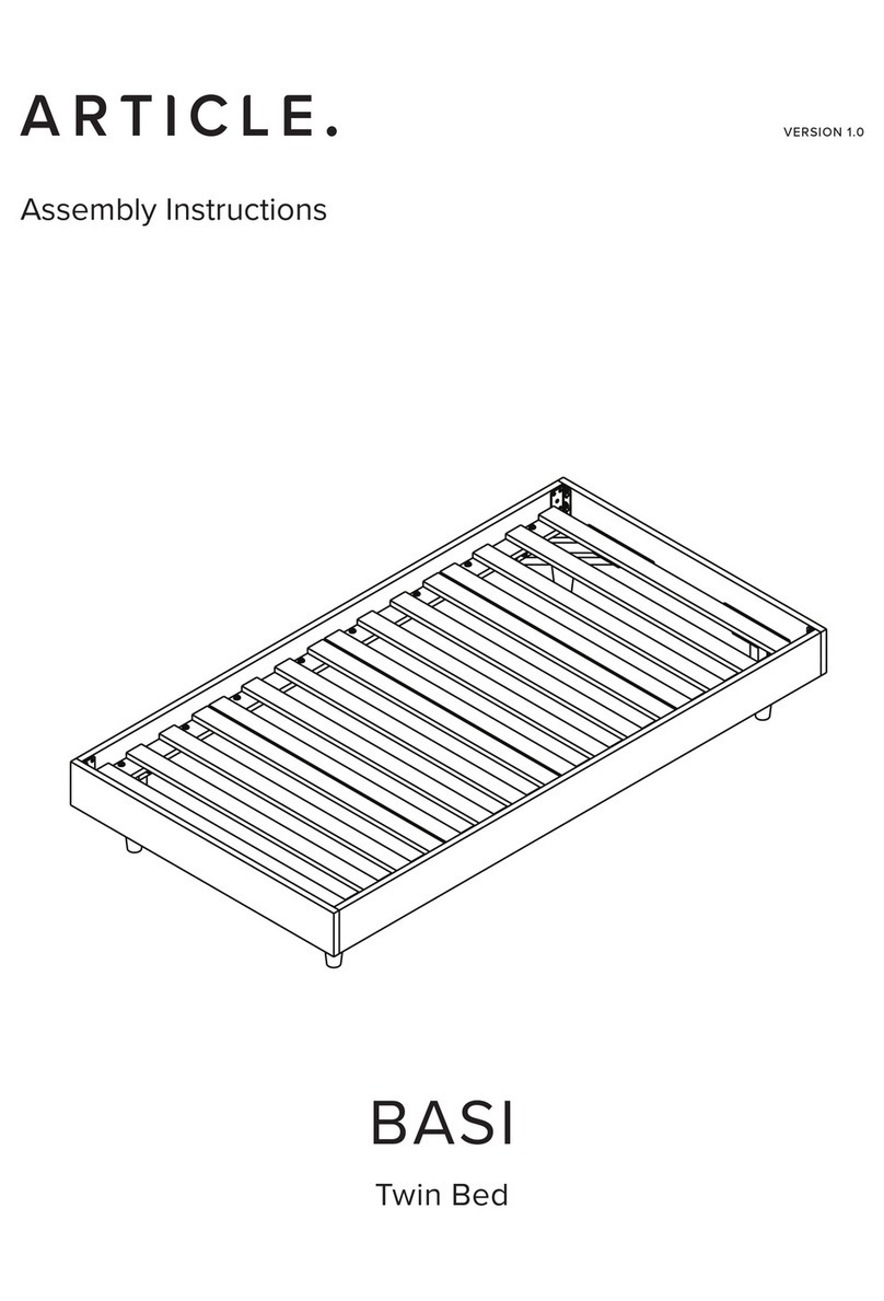 Article BASI Twin Bed User manual