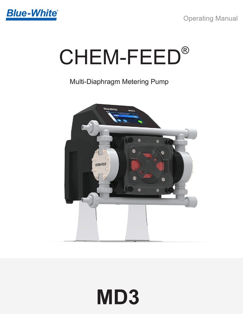 Blue-White CHEM-FEED MD3 operating manual