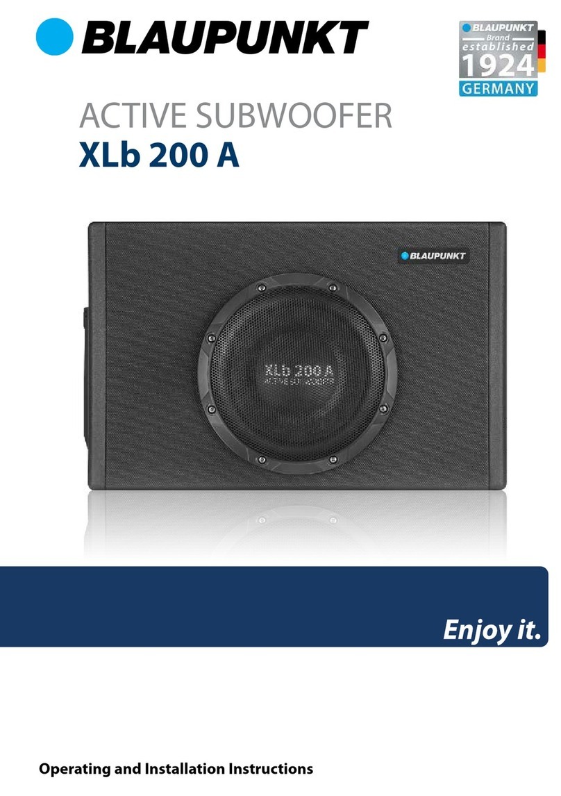 Blaupunkt XLb 200 A Operating and installation instructions