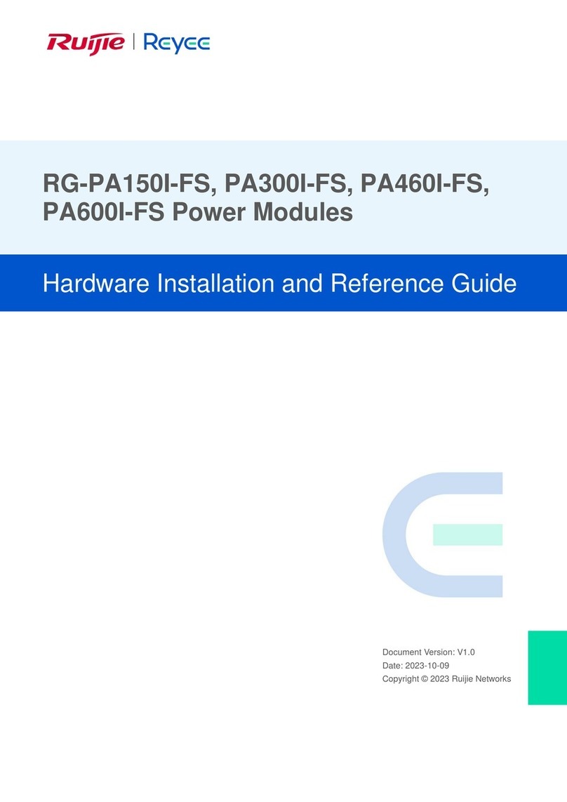 Ruijie Reyee RG-PA150I-FS Hardware  installation and reference guide