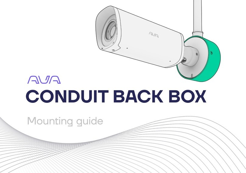 Ava CONDUIT BACK BOX Installation instructions manual