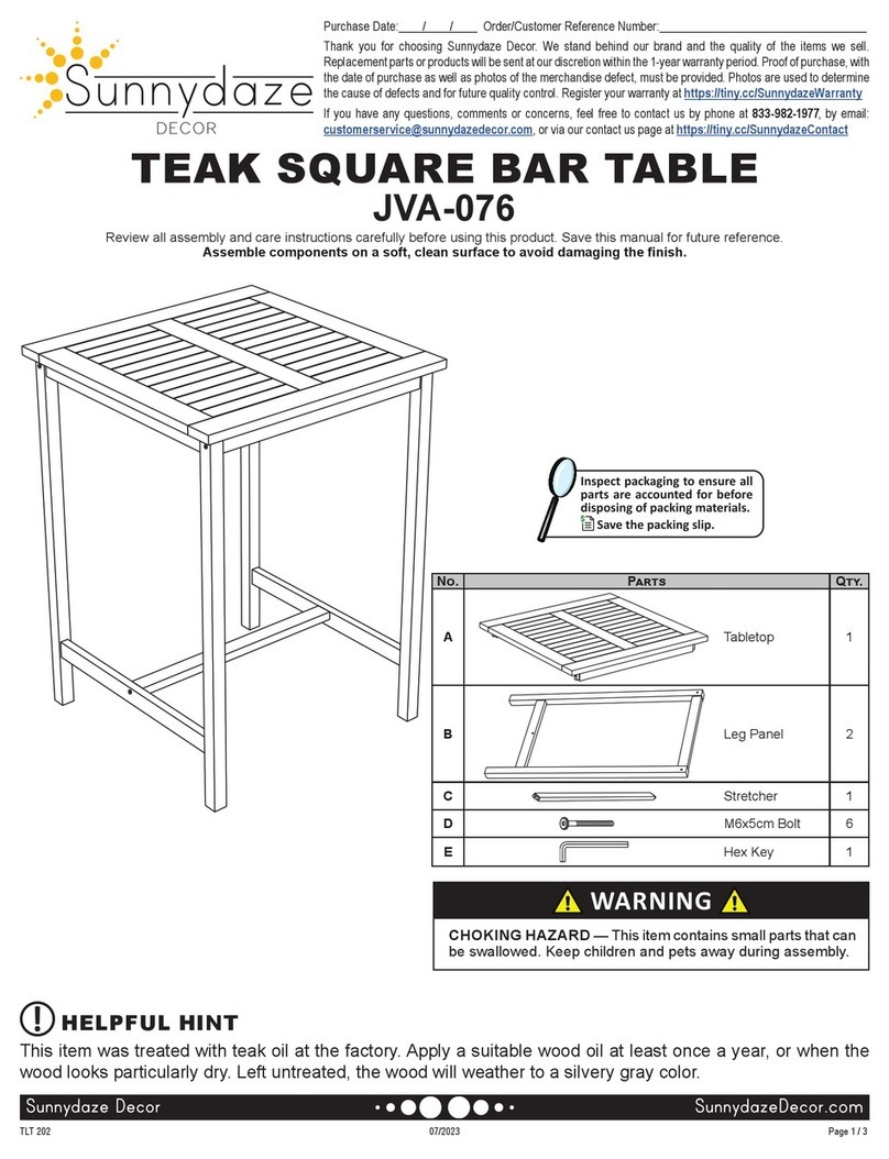 Sunnydaze Decor JVA-076 User manual