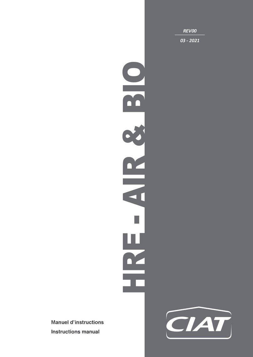 CIAT HRE-AIR Series instruction manual