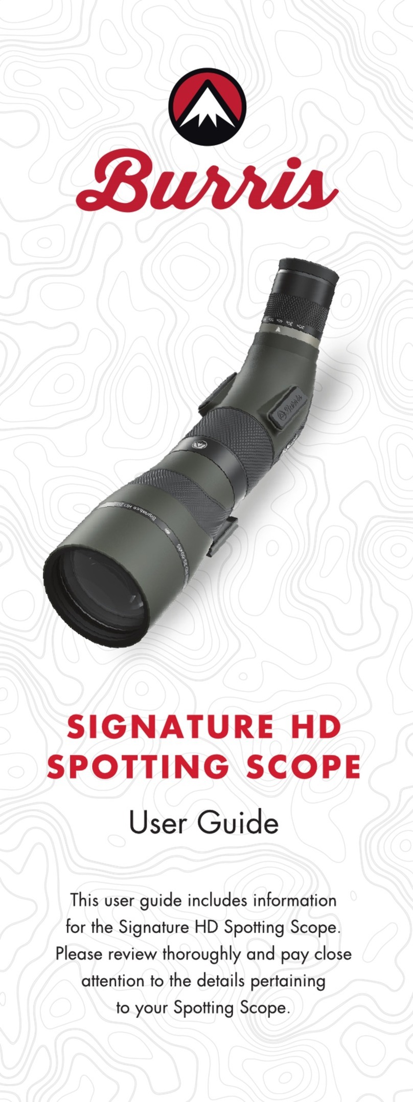 Burris SIGNATURE HD SPOTTING SCOPE user guide
