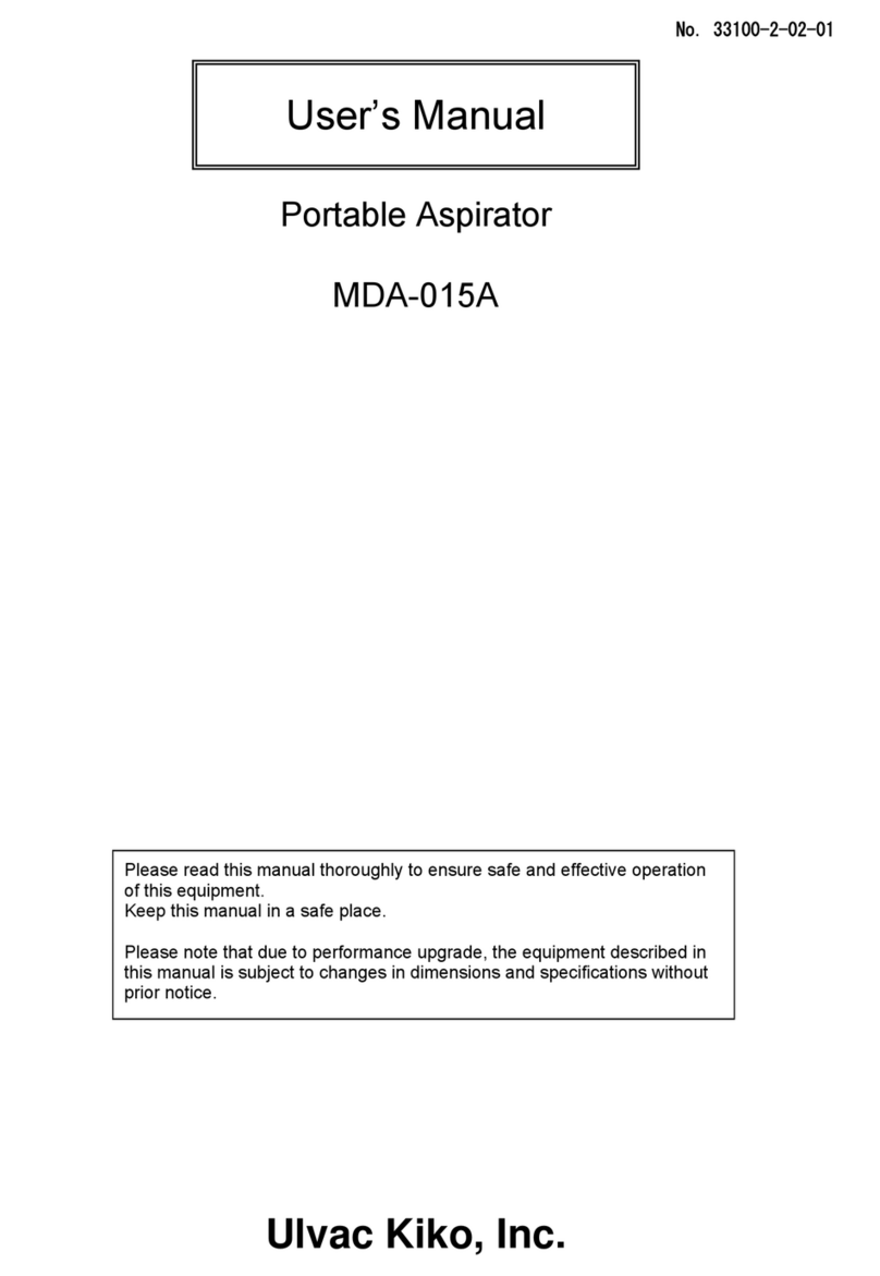 Ulvac MDA-015A user manual