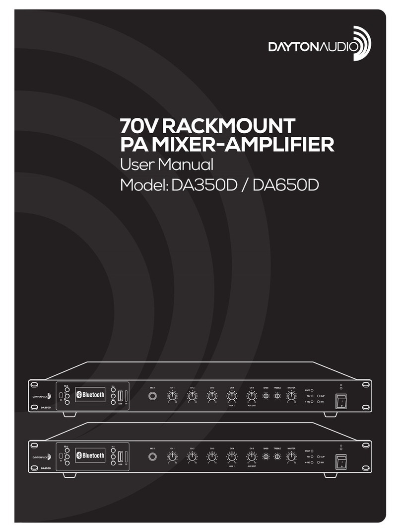 DaytonAudio DA350D user manual