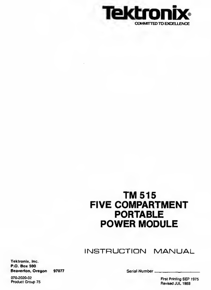 Tektronix TM 515 User manual