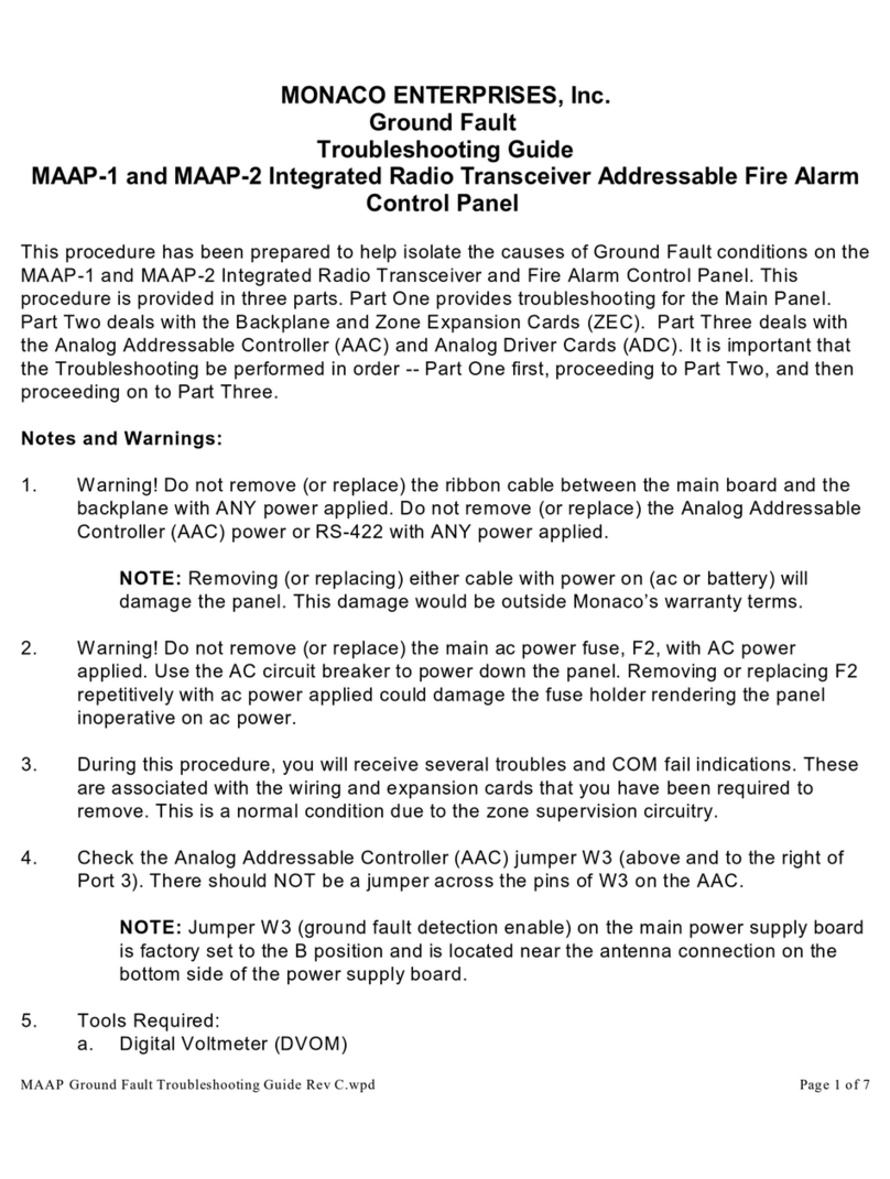 Monaco MAAP-1 troubleshooting guide