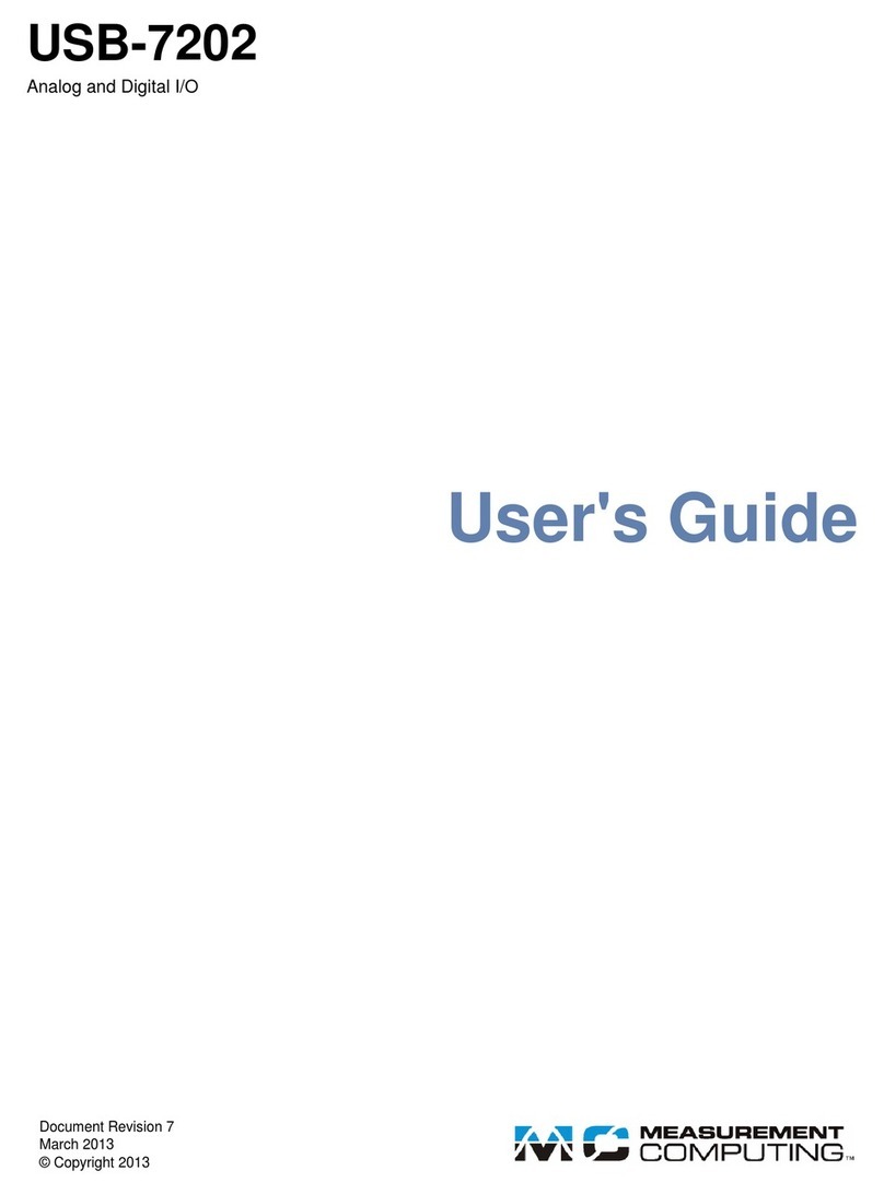 Measurement Computing USB-7202 User manual