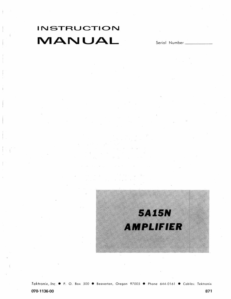 Tektronix 5A15N User manual