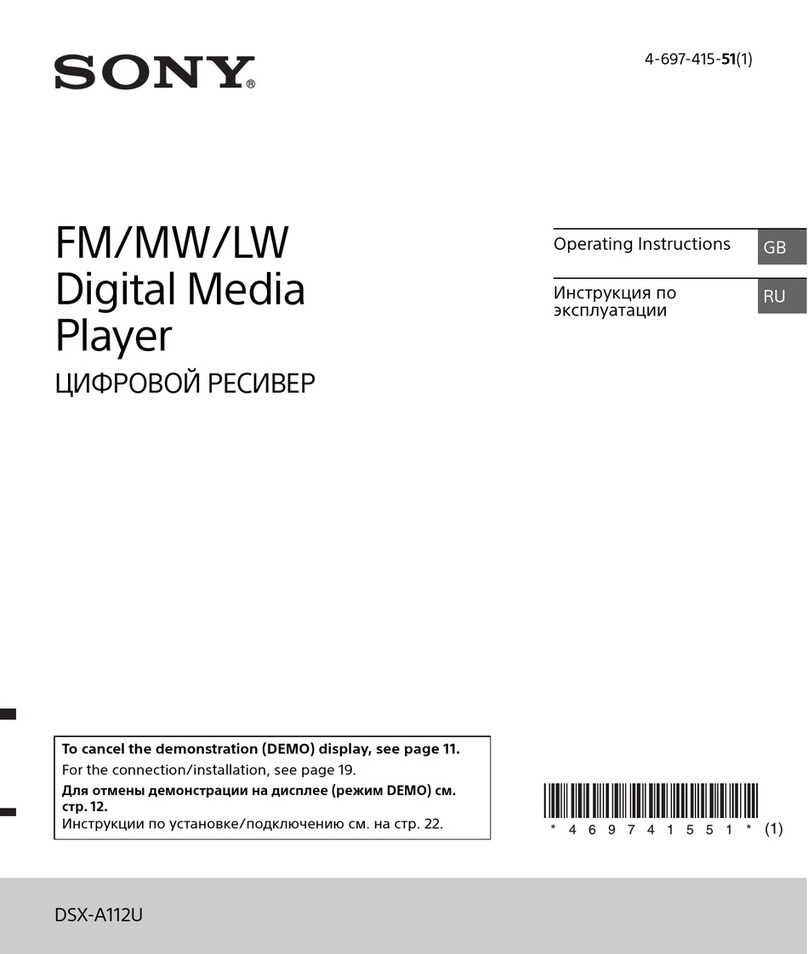 Sony DSX-A112U User manual
