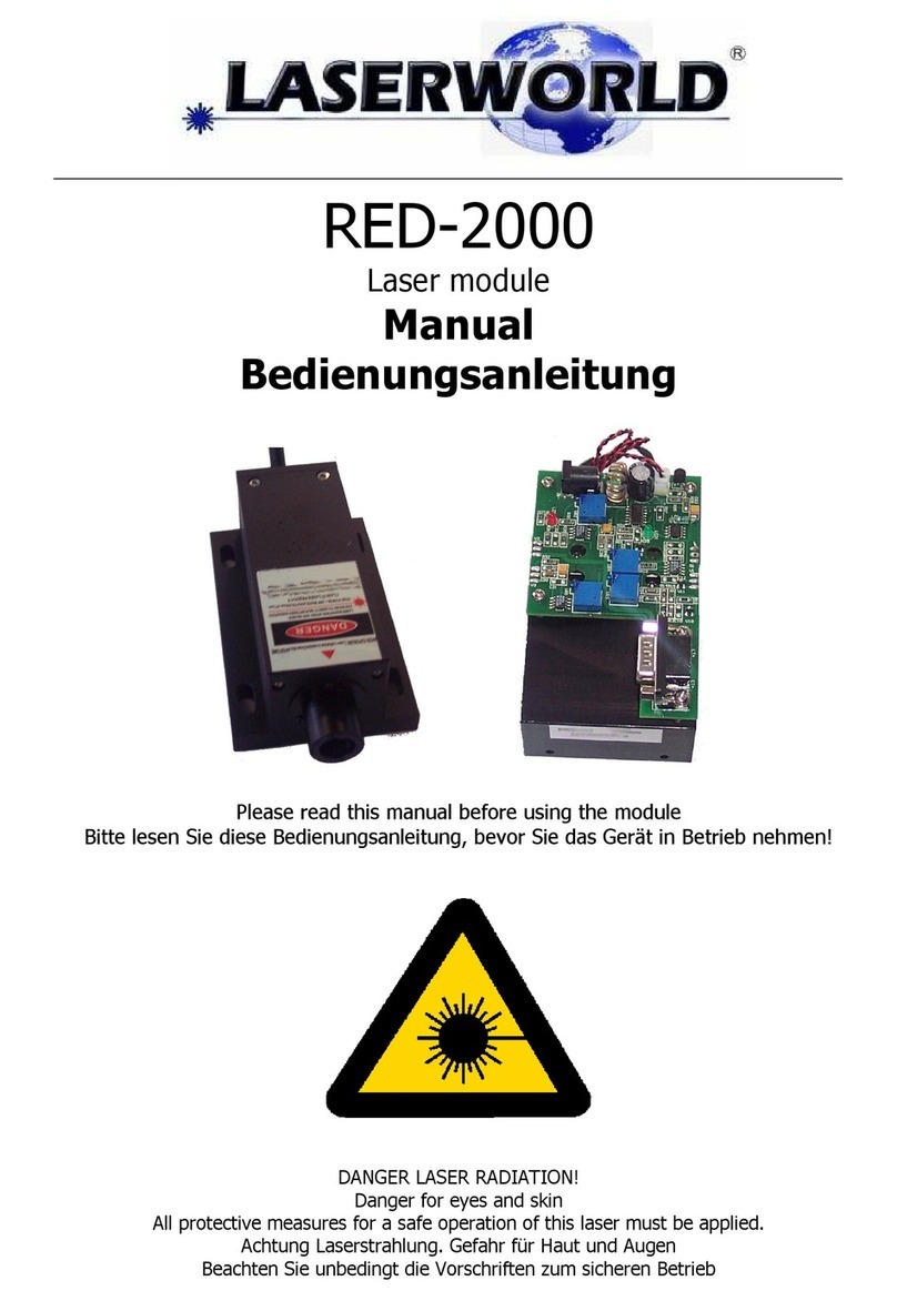 Laserworld RED-2000 User manual