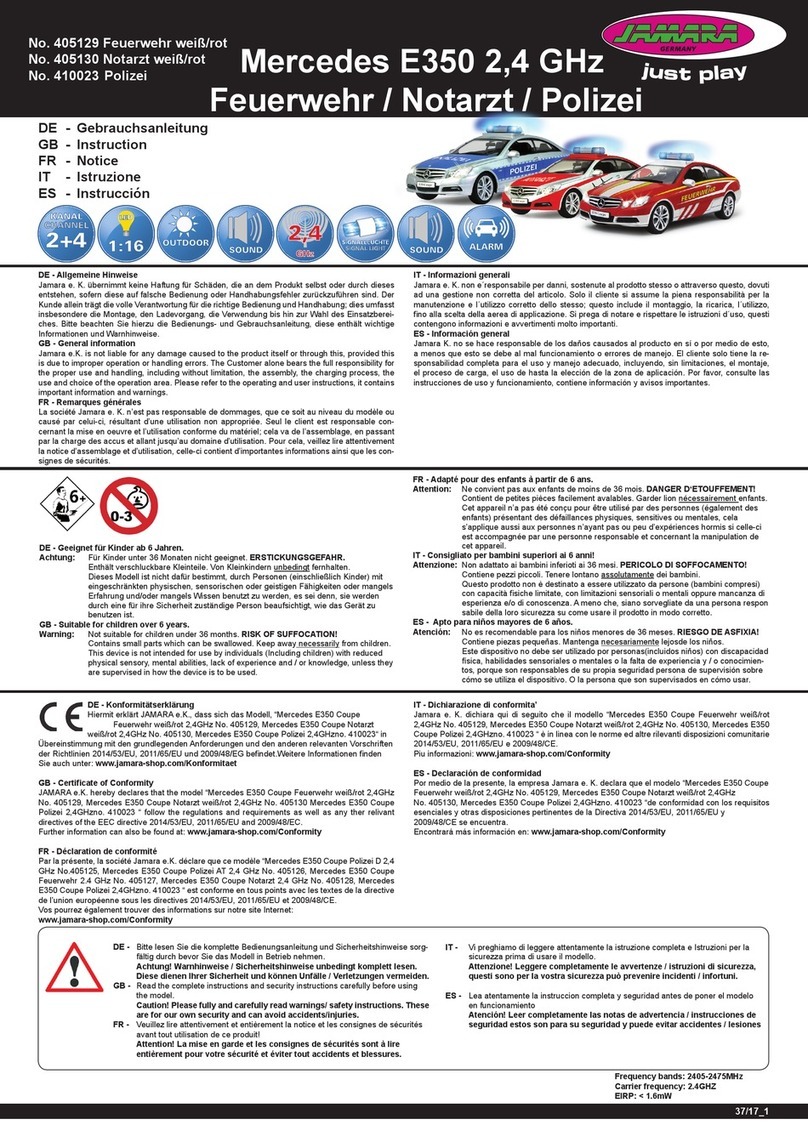 Jamara Mercedes E350 instructions